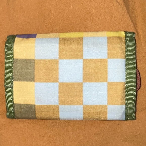 Baggu Madras Pastel Velcro Wallet LIKE NEW - Picture 2 of 6